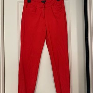 HALOGEN Red Skinny Trouser Pants Size 2